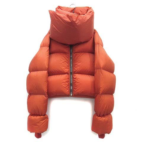 【中古】リックオウエンス Rick Owens ファンネルネック ダウンジャケット クロップド丈 Funnel Neck Puffer Jacket 2022AW RP02B6773 38