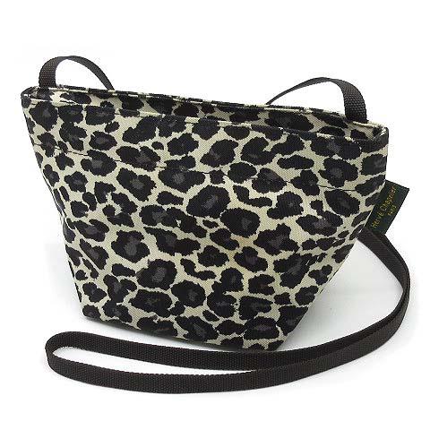 【中古】エルベシャプリエ Herve Chapelier 1927F ナイロン 舟型 ショルダーバッグ XS ポシェット レオパード ヒョウ柄