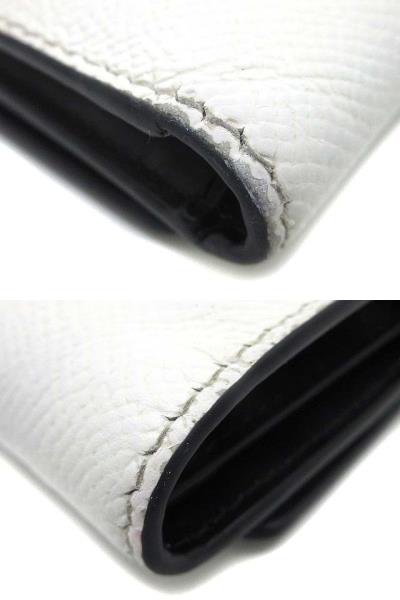 【中古】メゾンマルジェラ Maison Margiela 4ステッチ 三つ折り 財布 レザー コンパクト ウォレット SA3UI0017 P5787 HA202 黒 白 ☆AA★_3