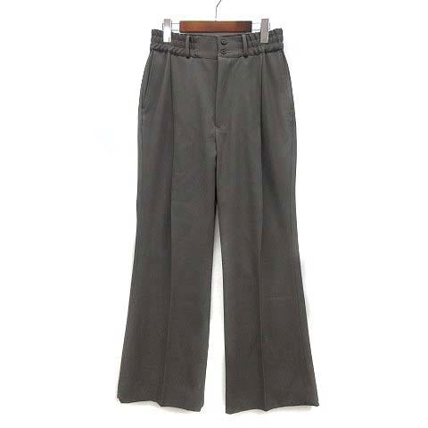 【中古】サブレーション SUBLATIONS フレア イージー トラウザーズ パンツ HEAVY WOOL GABARDINE FLARE EASY TROUSERS グレー 1 S101425