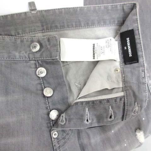【中古】ディースクエアード DSQUARED2 クールガイ COOL GUY Jean デニムパンツ ダメージ加工 44 グレー S74LB0580 メンズ_3
