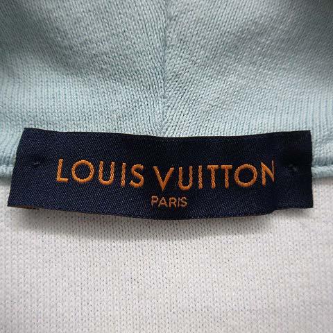【中古】ルイヴィトン LOUIS VUITTON モノグラム グラディエント ニット フーディ パーカー RM231Q USO HNN45W 2023SS ライトブルー S_2