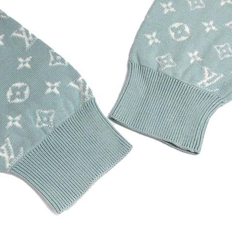 【中古】ルイヴィトン LOUIS VUITTON モノグラム グラディエント ニット フーディ パーカー RM231Q USO HNN45W 2023SS ライトブルー S_5