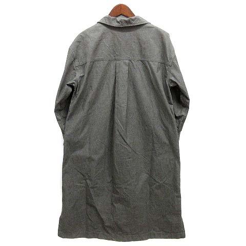 【中古】マーガレットハウエル MHL. MELANGE COTTON CHAMBRAY OP プルオーバー 衣装 暗灰色薄墨色 2 595-2258504 レディース