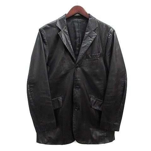 【中古】ザズー ZAZOUS REATS ZAZOUS レザー テーラード ジャケット ブラック 黒 S メンズ