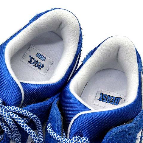 【中古】アシックス asics キス KITH マーベル X-MEN ゲルライト3 ビースト GEL-LYTE III Beast スニーカー スエード ブルー 27.5cm