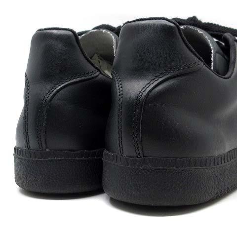 【中古】ドイツ連邦軍 BUNDESWEHR SCHUHE BW SPORT ジャーマン アーミー トレーナー オリジナル レザー オールブラック 26.5cm EU41 美品