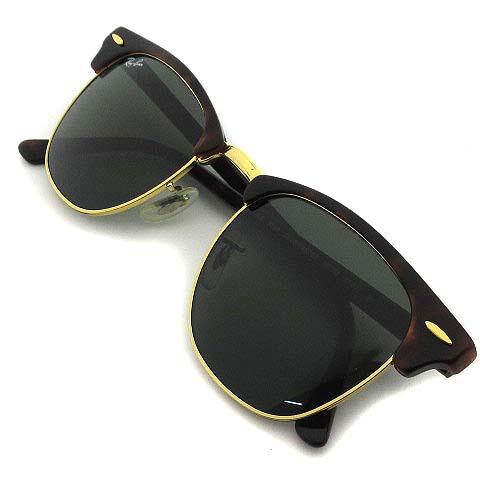 【中古】レイバン RAY BAN クラブマスター CLUBMASTER サングラス トートシェル G-1 RB3016 W0366 ☆AA★