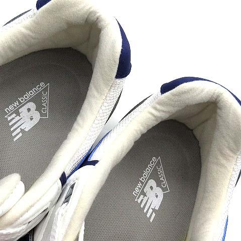 【中古】ニューバランス NEW BALANCE USA製 M992EC スニーカー メッシュ レザー ホワイト ネイビー 28.5cm メンズ