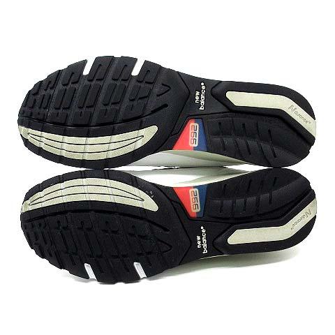 【中古】ニューバランス NEW BALANCE USA製 M992EC スニーカー メッシュ レザー ホワイト ネイビー 28.5cm メンズ