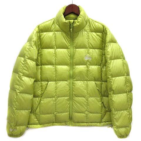 【中古】ステューシー STUSSY ダウン ジャケット Midweight Puffer Jacket 2024AW 115784 ライム S  メンズ