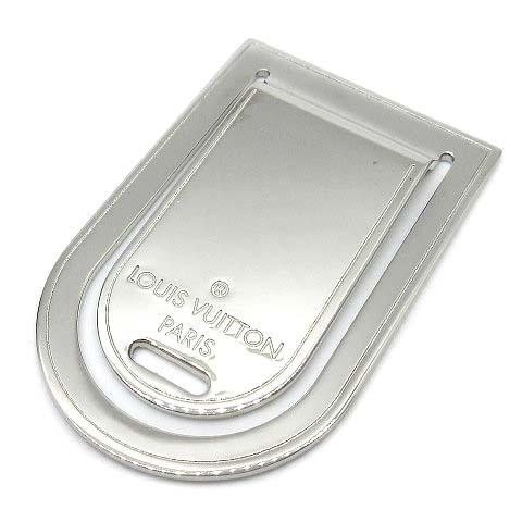 【中古】ルイヴィトン LOUIS VUITTON パンス ア ビエ ポルト アドレス マネークリップ M65067 シルバー 美品 ☆AA★ メンズ