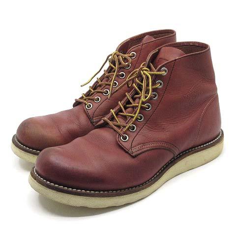 【中古】レッドウィング REDWING 09年 8166 クラシック ラウンドトゥ ブーツ オロラセット 25.5cm メンズ
