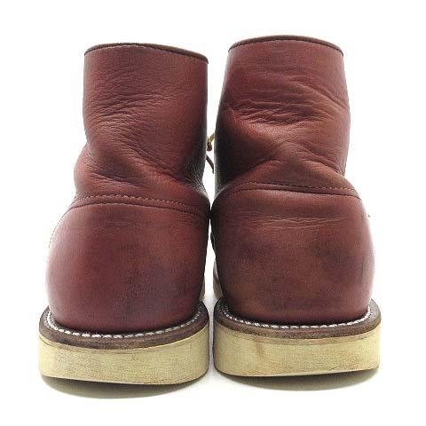 【中古】レッドウィング REDWING 09年 8166 クラシック ラウンドトゥ ブーツ オロラセット 25.5cm メンズ