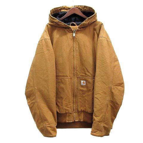 【中古】カーハート carhartt WASHED DUCK INSULATED ACTIVE JACKET ダック 中綿 アクティブ ジャケット パーカー ブラウン 2XL 104050