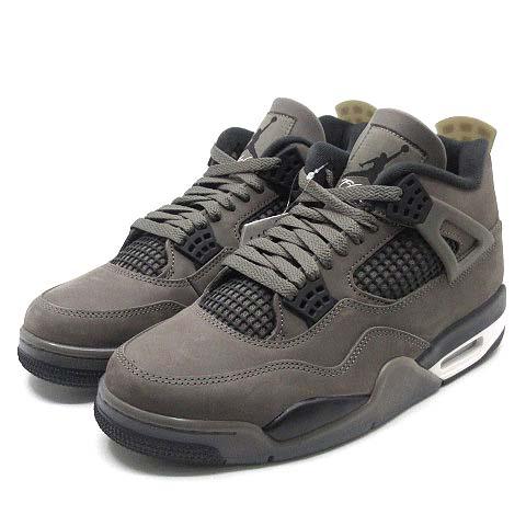 【中古】未使用品 ナイキ NIKE エアジョーダン 4 レトロ AIR JORDAN 4 RETRO スニーカー FV5029-200 ケイブストーン 27.5cm メンズ