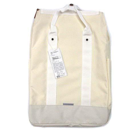 【中古】未使用品 中川政七商店 耐久テント生地のデイバッグ リュックサック 生成 キナリ アイボリー