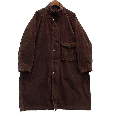 【中古】エイチユニット H.UNIT コーデュロイ ガスケープ コート Corduroy gascape coat ブラウン 茶 1 H-CT011 メンズ