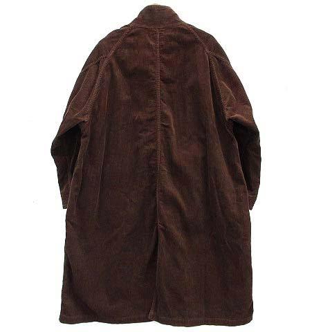 【中古】エイチユニット H.UNIT コーデュロイ ガスケープ コート Corduroy gascape coat ブラウン 茶 1 H-CT011 メンズ_1