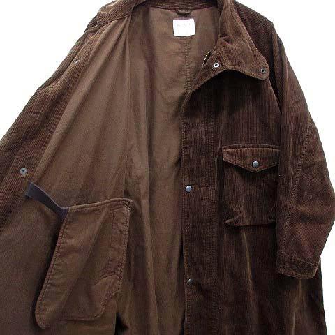 【中古】エイチユニット H.UNIT コーデュロイ ガスケープ コート Corduroy gascape coat ブラウン 茶 1 H-CT011 メンズ_3