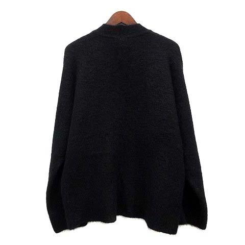【中古】アンフィル unfil ストレッチ モヘヤ カーディガン 羽織 ブラック 黒 4 WWWT-UU001 メンズ