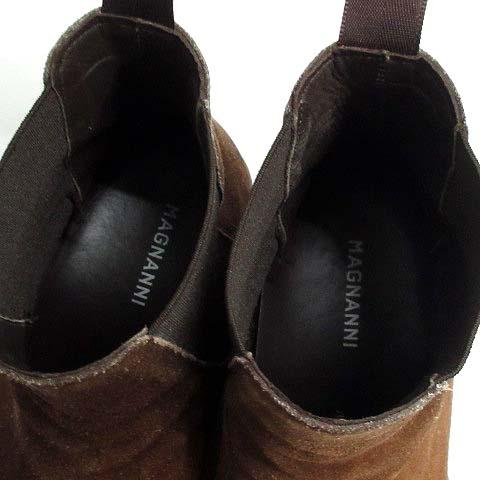 中古】マグナーニ MAGNANNI スエード サイドゴア ブーツ DELAVE 17430