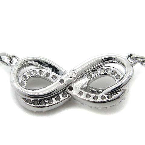 【中古】スワロフスキー SWAROVSKI ハイパーボラ Hyperbola ペンダント ネックレス パヴェ インフィニティ 5687265 シルバー 新品同様_2