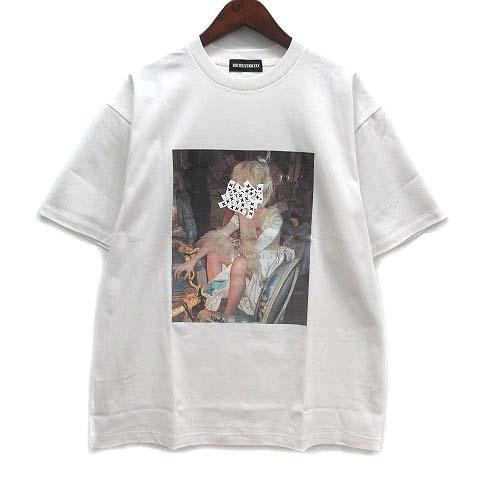 【中古】ゴッドセレクション GOD SELECTION XXX Tシャツ カットソー 半袖 T-SHIRT GX-A25-ST-10 ホワイト 白 L 新品同様 メンズ