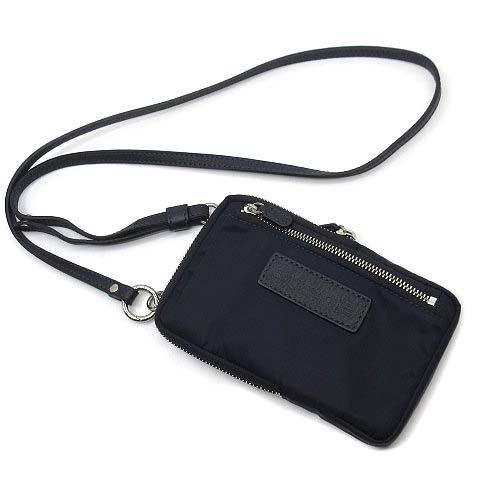 【中古】フェリージ Felisi ネック ウォレット 財布 ミニ ショルダーバッグ ポーチ 1130/5 ブルー 美品 メンズ