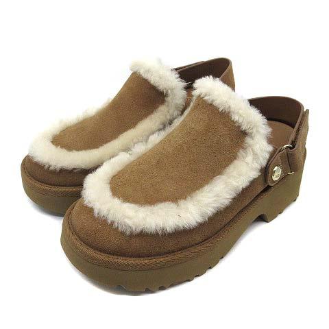 【中古】アグ UGG エスミー クロッグ Esmee Clog サンダル サボ チェスナット 1173331 新品同様 レディース