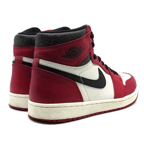 【中古】ナイキ NIKE エアジョーダン 1 レトロ ハイ AIR JORDAN 1 RETRO HIGH OG LOST & FOUND スニーカー DZ5485-612 レッド 26.5cm ☆A_1