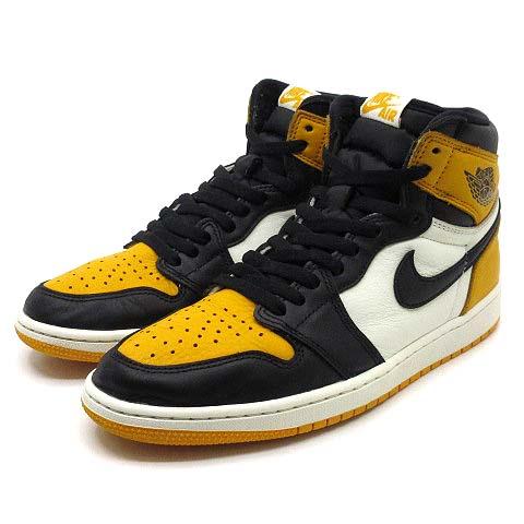 【中古】ナイキ NIKE エアジョーダン1 レトロ ハイ Air Jordan 1 Retro High OG Taxi スニーカー 555088-711 タクシー 27cm メンズ
