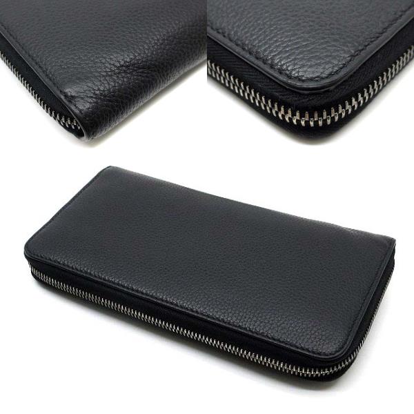 【中古】ディオール DIOR CDロゴ ラウンドファスナー 長財布 レザー 2ESBC252CDI ブラック 黒 ☆AA★ メンズ_1