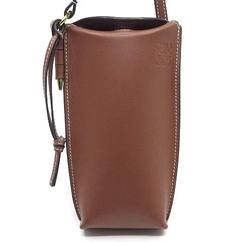 【中古】ロエベ LOEWE ゲートポケット ポシェット ミニ ショルダーバッグ ブラウン レディース_1