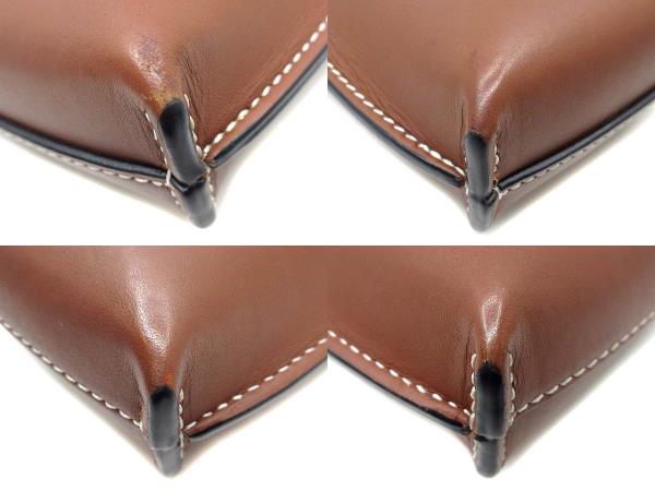 【中古】ロエベ LOEWE ゲートポケット ポシェット ミニ ショルダーバッグ ブラウン レディース_4