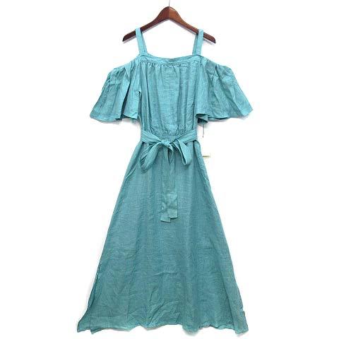 【中古】未当てはめる品 フレイアイディー FRAY I.D オフショルダー ロング 衣装 リネン ペパーミント緑であること 1 FWF0172232 レディース