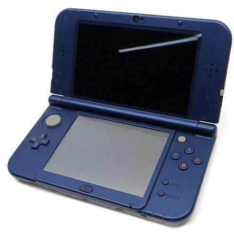 【中古】ニンテンドー 任天堂 3DS LL 本体 RED-001 メタリックブルー バッテリーなし 動作品 初期化済み ジャンク品