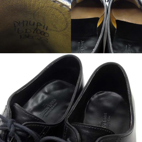 【中古】ジョンロブ JOHN LOBB フィリップ2 PHILIP II キャップトゥ オックスフォード シューズ 内羽根 レザー ブラック 黒 6D 約24.5cm_7