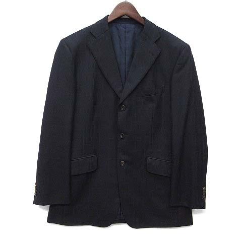 【中古】ダニエルクレミュ DANIEL CREMIEUX カノニコ CANONICO 120S スーツ セットアップ チェック 3B ジャケット パンツ 50 42_1
