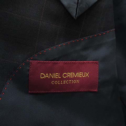 【中古】ダニエルクレミュ DANIEL CREMIEUX カノニコ CANONICO 120S スーツ セットアップ チェック 3B ジャケット パンツ 50 42_4