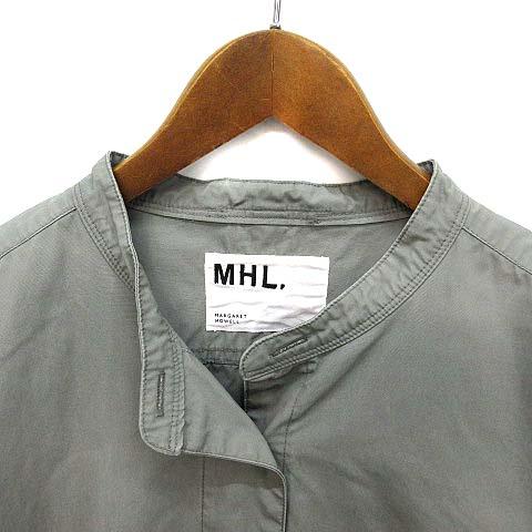 【中古】マーガレットハウエル MHL. 素っ気ない 綿織物 ポプリン 衣装 DRY COTTON POPLIN 薄墨色 2 595-0258501 レディース