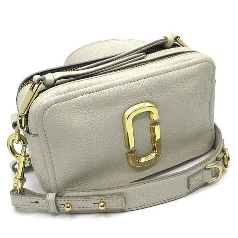 【中古】マークジェイコブス MARC JACOBS THE SOFTSHOT レザー カメラバッグ ショルダーバッグ クリーム M0014591 レディース