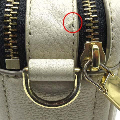 【中古】マークジェイコブス MARC JACOBS THE SOFTSHOT レザー カメラバッグ ショルダーバッグ クリーム M0014591 レディース_4