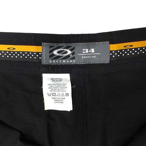 【中古】オークリー OAKLEY SOFTWARE ハーフパンツ サイドポケット ブラック 黒 34 90s 00s ヴィンテージ メンズ_2