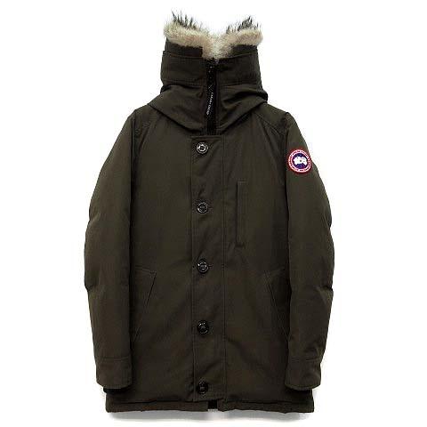 【中古】カナダグース CANADA GOOSE ジャスパー パーカ ダウン ジャケット コヨーテファー JASPER PARKA 3438JM カーキ S メンズ