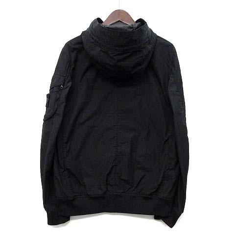 【中古】ストーンアイランド STONE ISLAND ナイロン フーデッド ブルゾン ジャケット 761540632 ブラック 黒 S メンズ_1