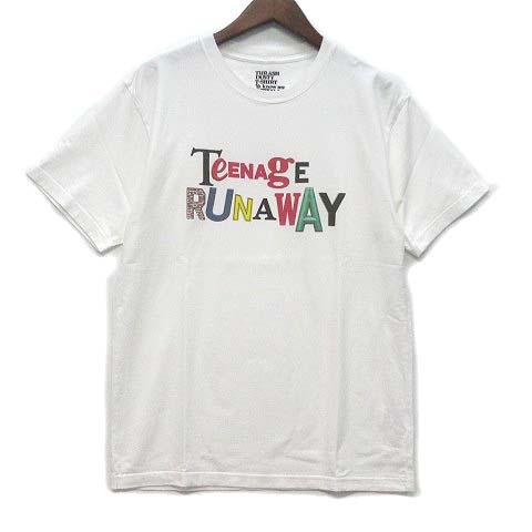 【中古】マインデニム MINEDENIM Jack Pierson Stie-lo TEENAGE RUNAWAY Tシャツ 半袖 M 白 ホワイト 22MND-STL001-00-M2 メンズ