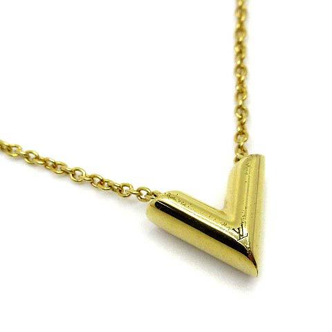【中古】ルイヴィトン LOUIS VUITTON エセンシャルV ネックレス M61083 ゴールド ☆AA★ レディース