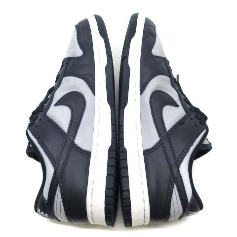 【中古】ナイキ NIKE ダンク ロー レトロ DUNK LOW RETRO スニーカー DD1391-003 グレー ネイビー 28cm メンズ_5