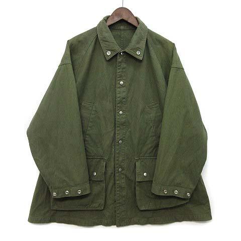 【中古】ザシンゾーン THE SHINZONE ダックコート Aライン ミリタリー ジャケット カーキグリーン 34 25SMSC002 レディース